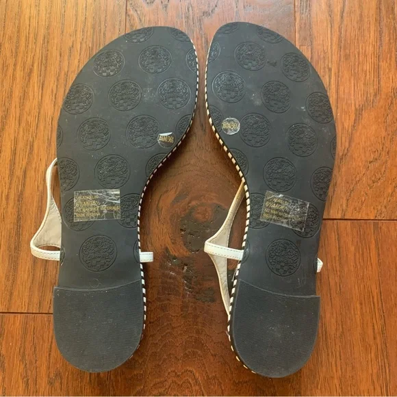 Vince Camuto Black and White Stitch Sandal- Size 6.5 - Picture 4 of 8